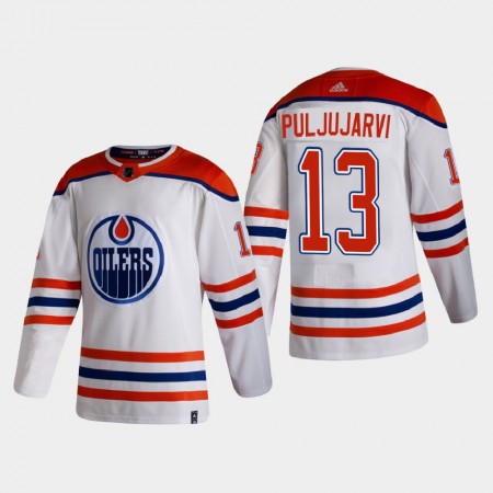Camisola Edmonton Oilers Jesse Puljujarvi 13 2020-21 Reverse Retro Authentic - Homem